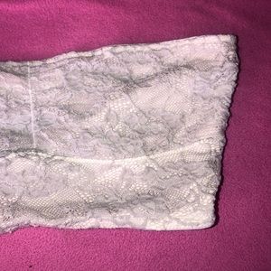 white lace bandeau!